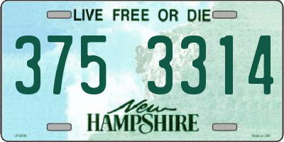 NH license plate 3753314