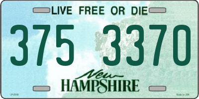 NH license plate 3753370