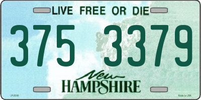 NH license plate 3753379