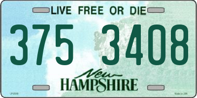 NH license plate 3753408