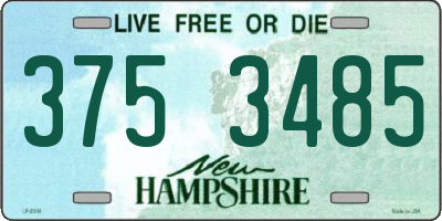 NH license plate 3753485