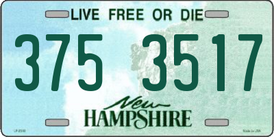 NH license plate 3753517