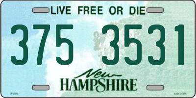 NH license plate 3753531