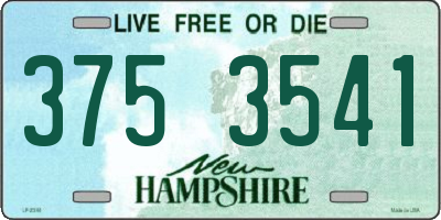 NH license plate 3753541