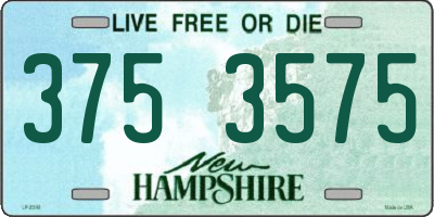NH license plate 3753575