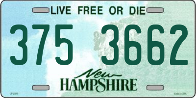 NH license plate 3753662