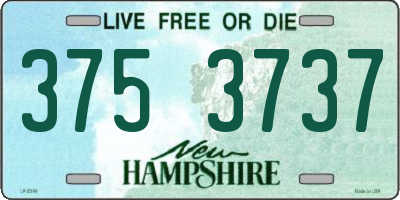 NH license plate 3753737