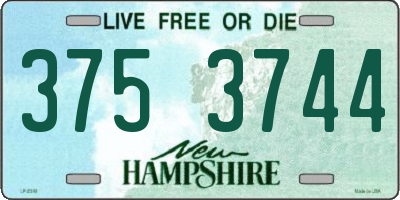 NH license plate 3753744