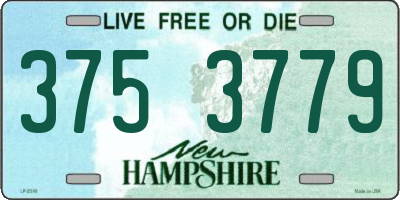 NH license plate 3753779