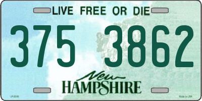 NH license plate 3753862