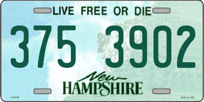 NH license plate 3753902