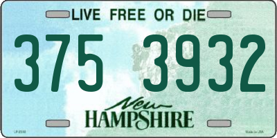 NH license plate 3753932