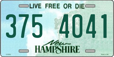 NH license plate 3754041