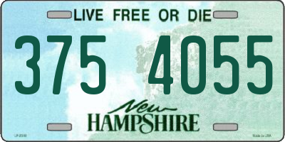 NH license plate 3754055