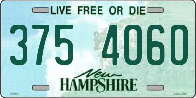 NH license plate 3754060