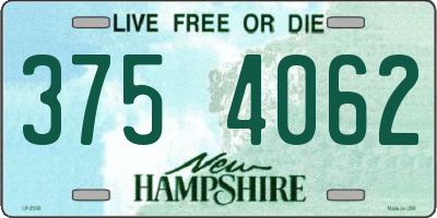 NH license plate 3754062