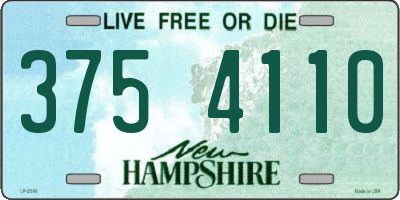 NH license plate 3754110