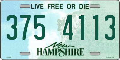 NH license plate 3754113