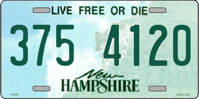 NH license plate 3754120