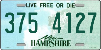 NH license plate 3754127