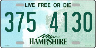 NH license plate 3754130