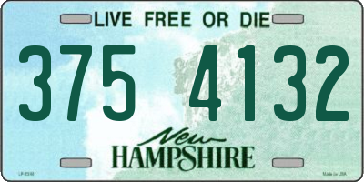 NH license plate 3754132