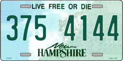 NH license plate 3754144