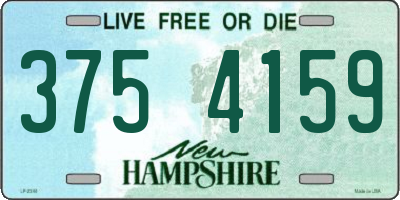 NH license plate 3754159