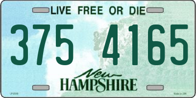 NH license plate 3754165