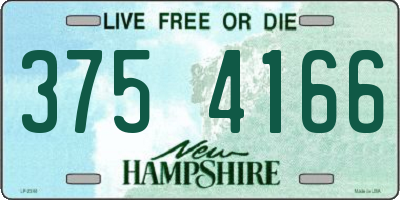 NH license plate 3754166