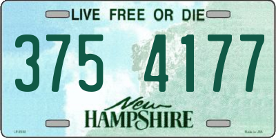 NH license plate 3754177