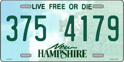 NH license plate 3754179