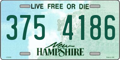 NH license plate 3754186
