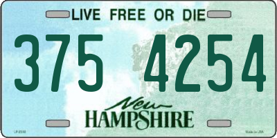 NH license plate 3754254