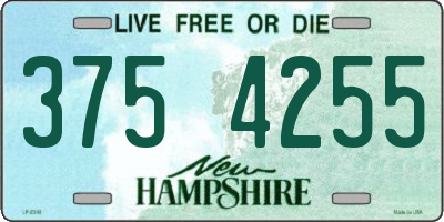 NH license plate 3754255
