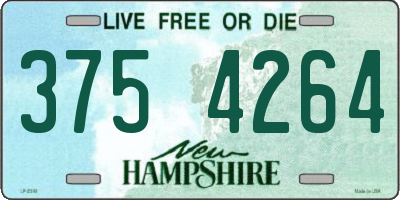NH license plate 3754264
