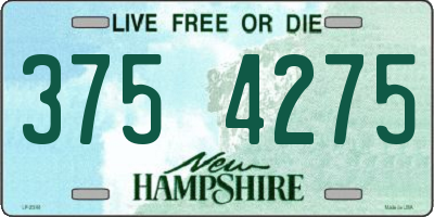 NH license plate 3754275