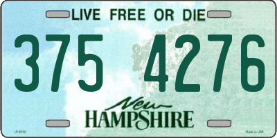 NH license plate 3754276
