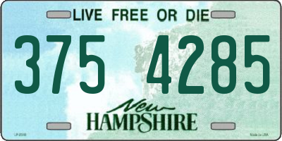 NH license plate 3754285