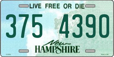 NH license plate 3754390