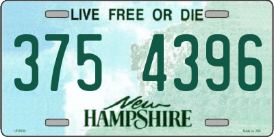 NH license plate 3754396