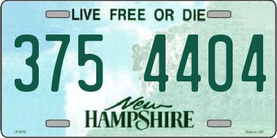 NH license plate 3754404