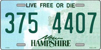 NH license plate 3754407