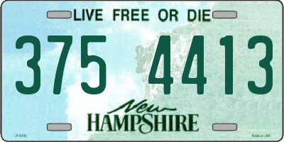 NH license plate 3754413