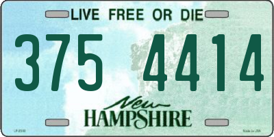 NH license plate 3754414