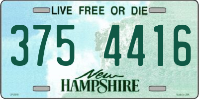 NH license plate 3754416