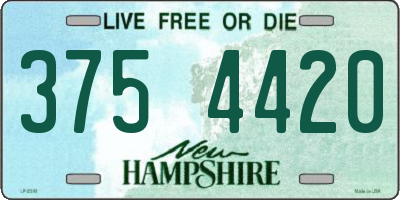 NH license plate 3754420