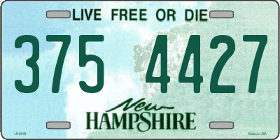 NH license plate 3754427