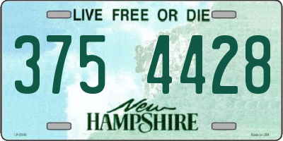 NH license plate 3754428