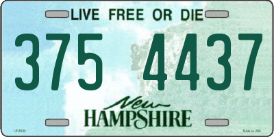 NH license plate 3754437